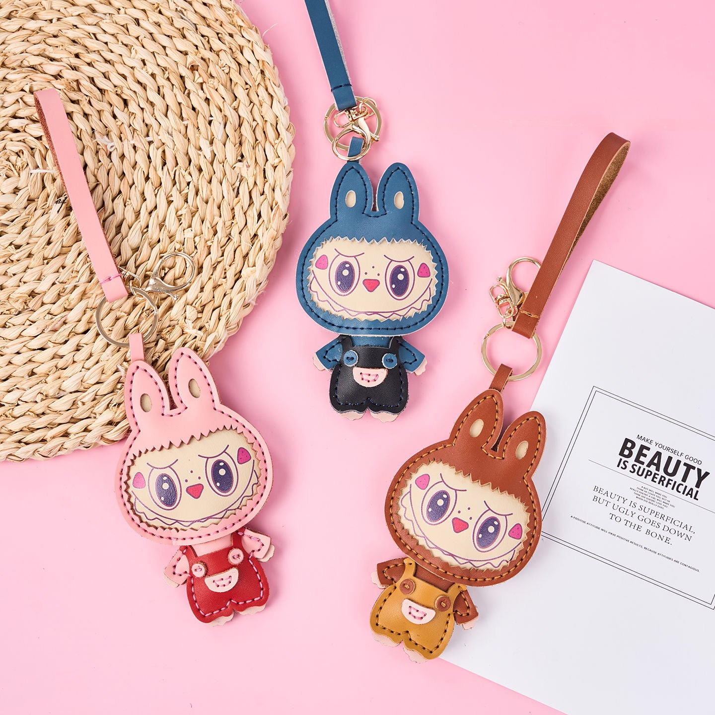 Labubu Leather Keychain — DIY or Ready-Made