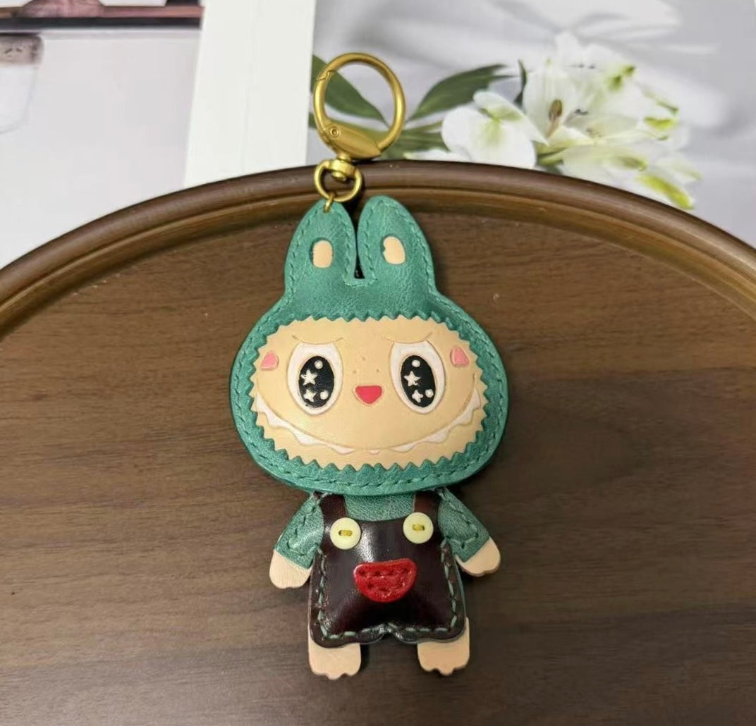 Labubu Leather Keychain — DIY or Ready-Made