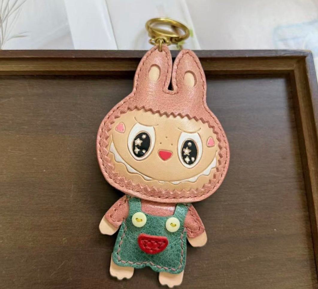 Labubu Leather Keychain — DIY or Ready-Made