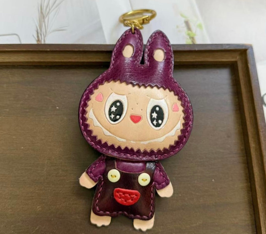 Labubu Leather Keychain — DIY or Ready-Made