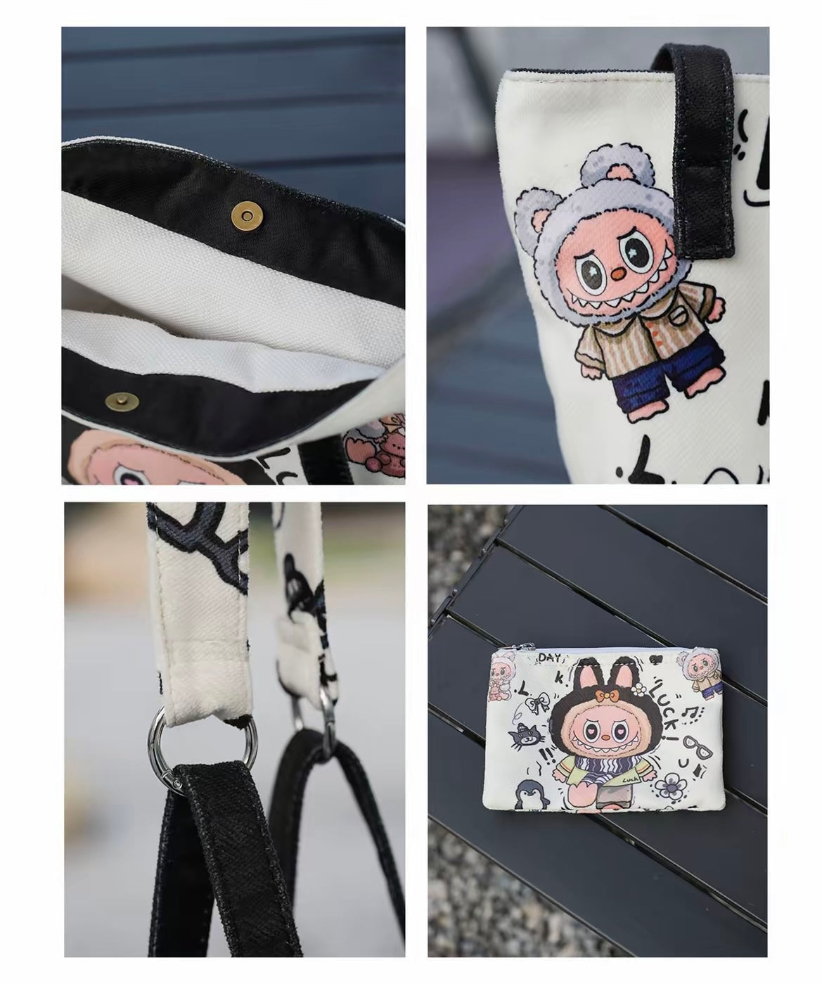 Labubu Bucket Tote Bag