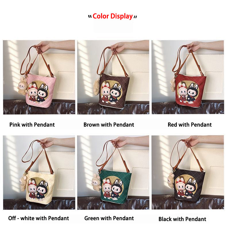 Labubu Canvas Bucket Bag – Stylish & Practical