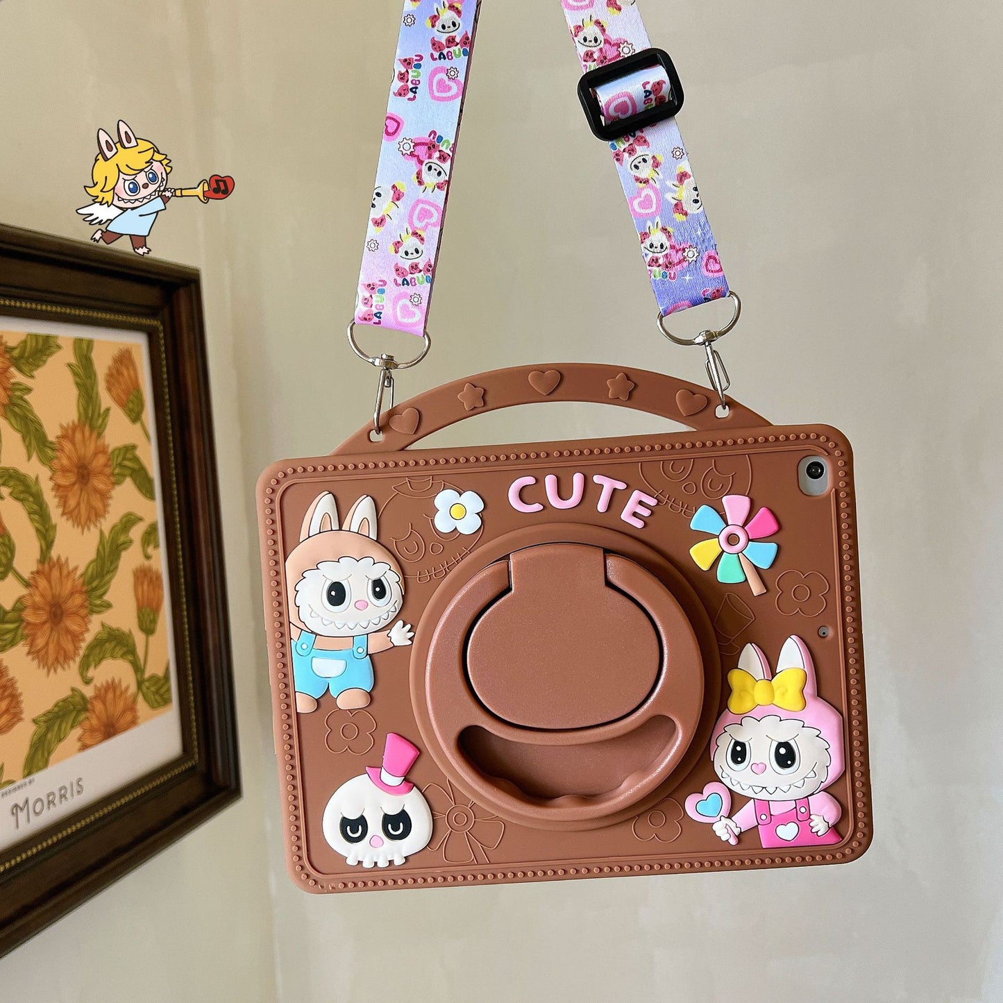 Cute Labubu iPad Silicone Case