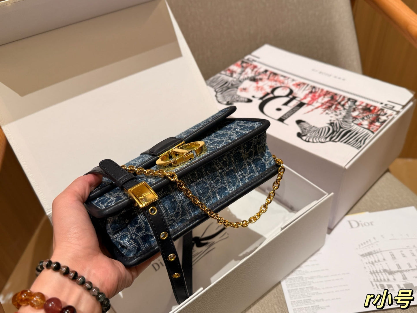 luxury New Fashion Denim Chain Bag 22x13x6cm