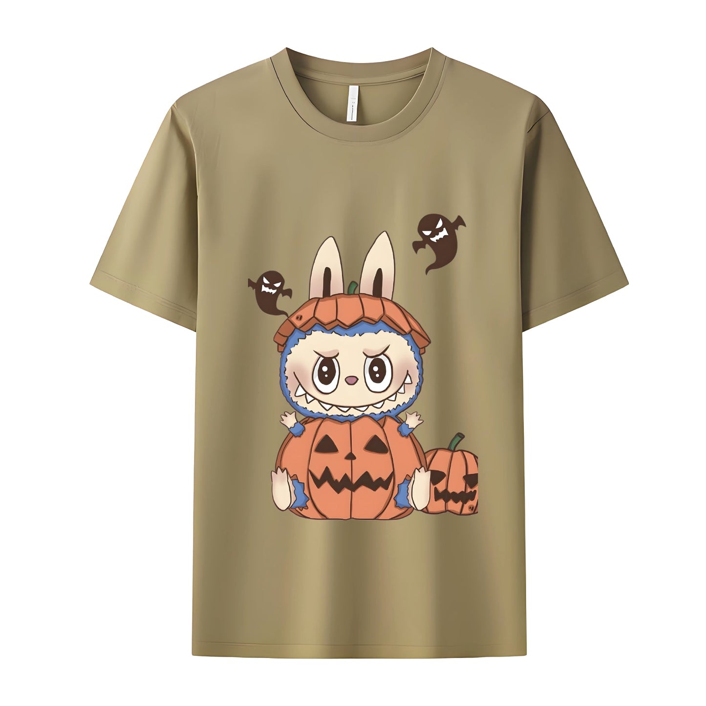 Funny Labubu the Monsters Crew Camiseta para el cuello para los regalos de Labubu Lover para novia
