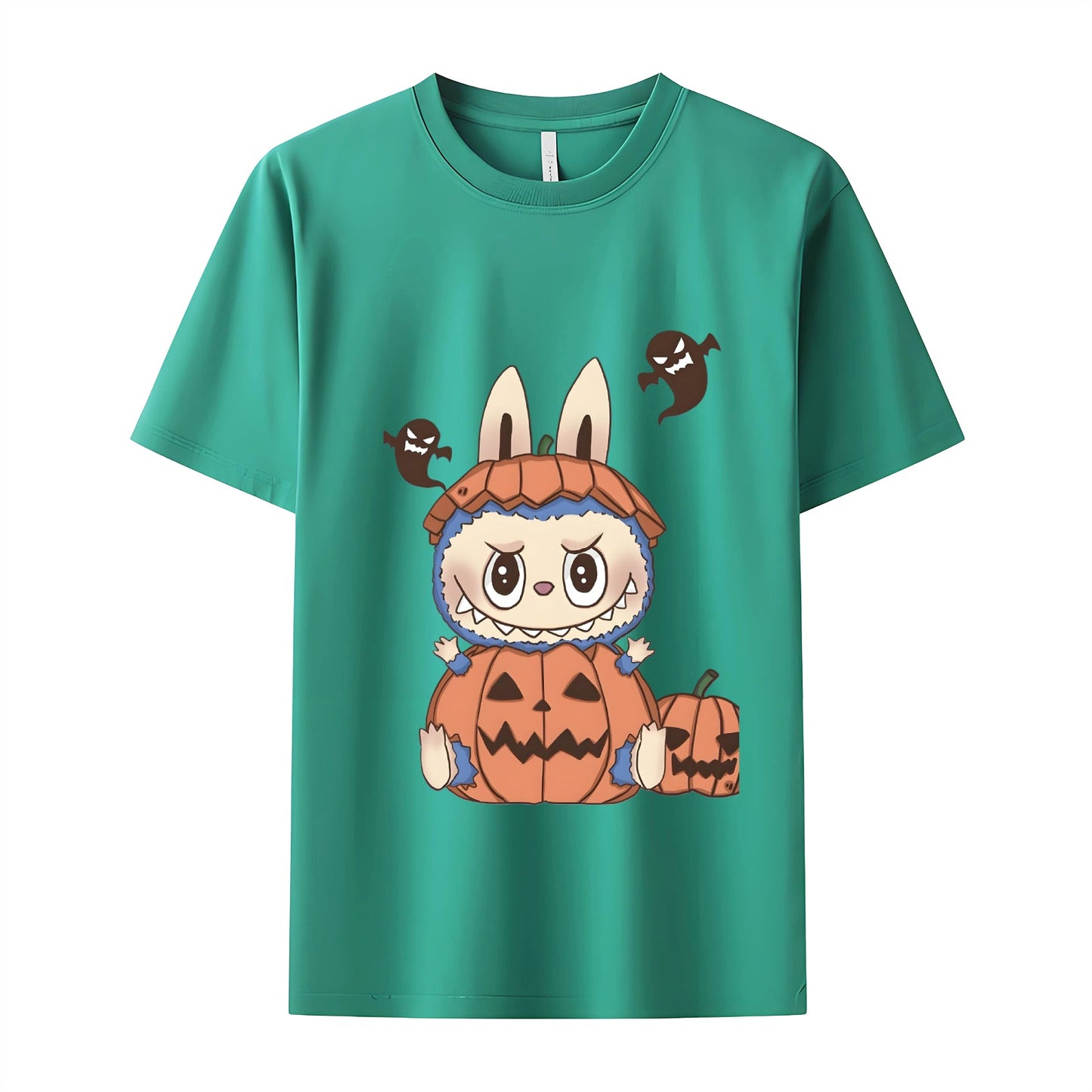 Funny Labubu the Monsters Crew Camiseta para el cuello para los regalos de Labubu Lover para novia