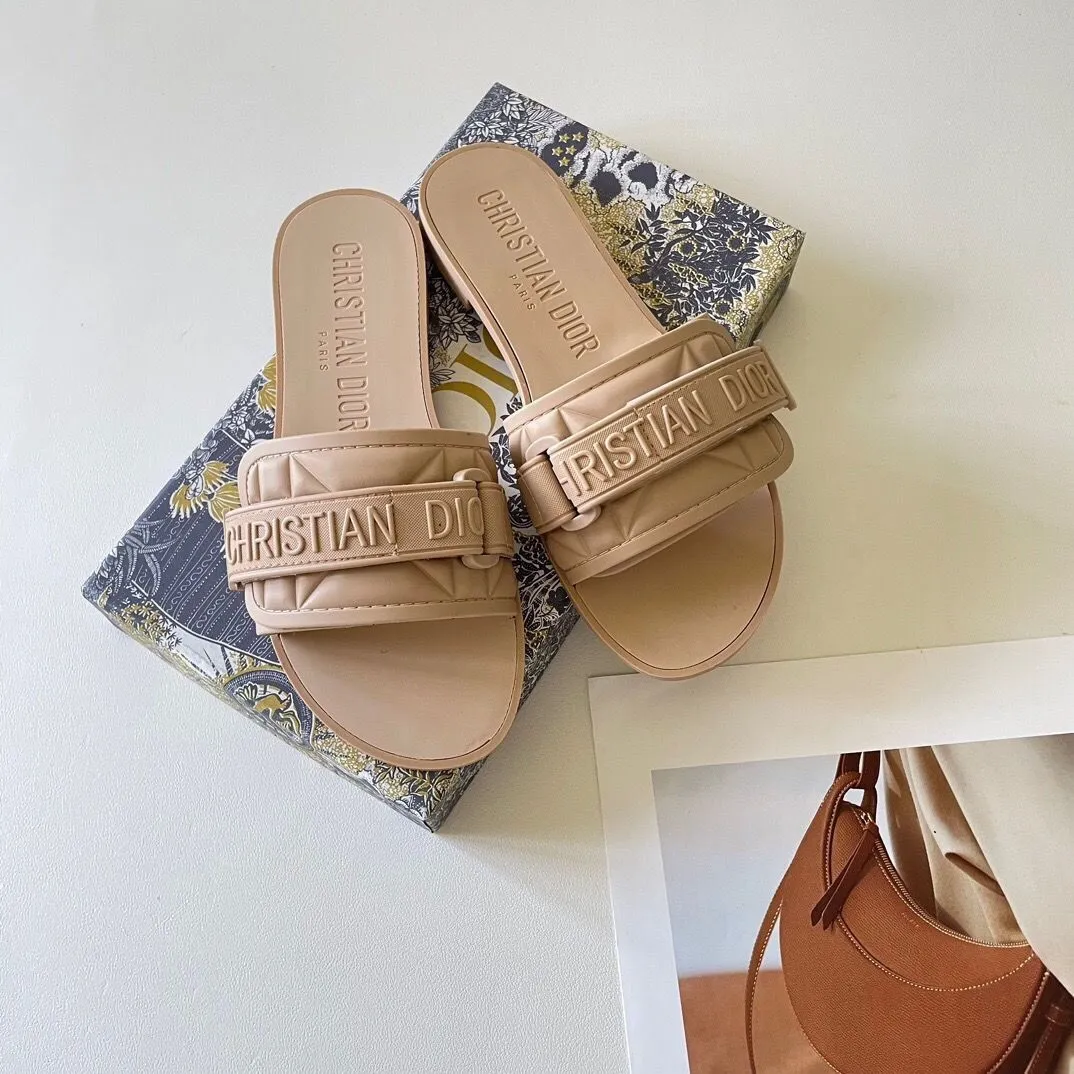 Effen kleur klittenband pantoffels