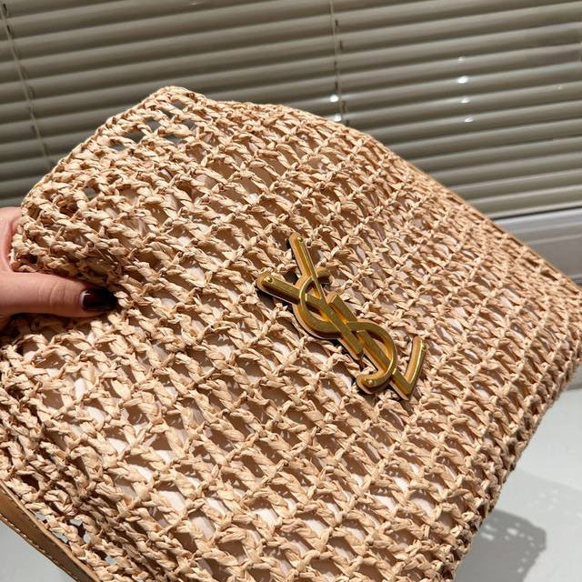 SAINT LAURENT luxury Raffia tote Bag