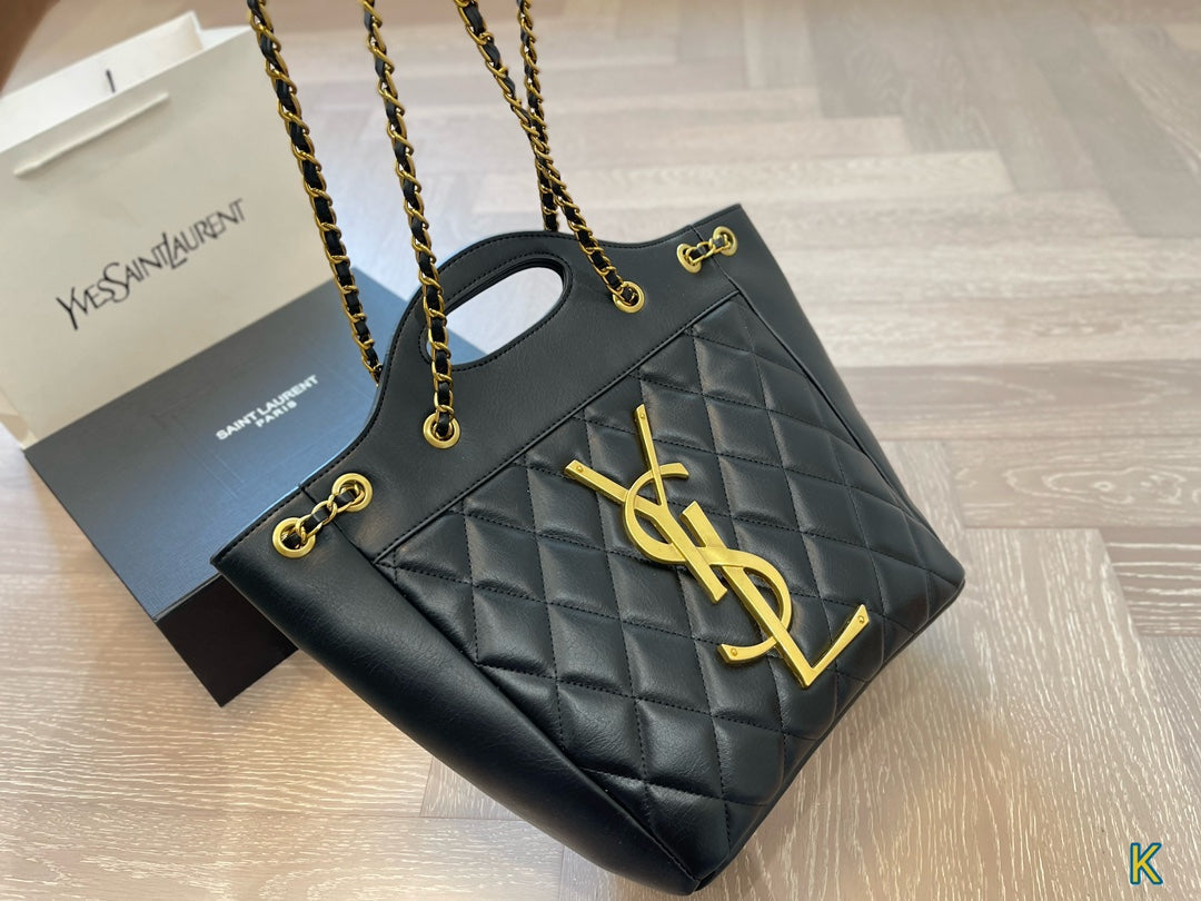luxury SAINT LAURENT New Shopping Tote Bag 25x27cm
