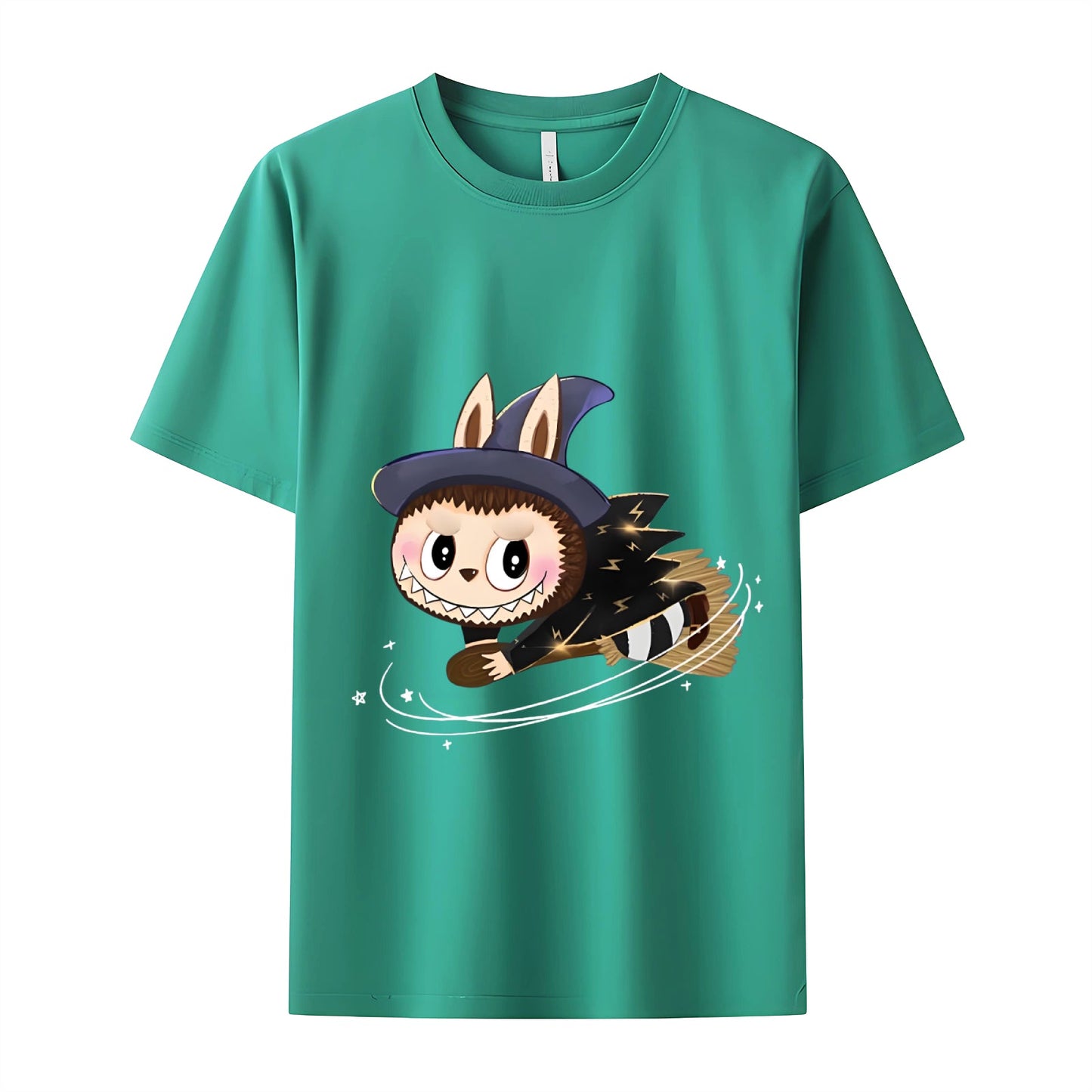 Broom jazda labubu The Monsters Crew Neck krótki rękaw