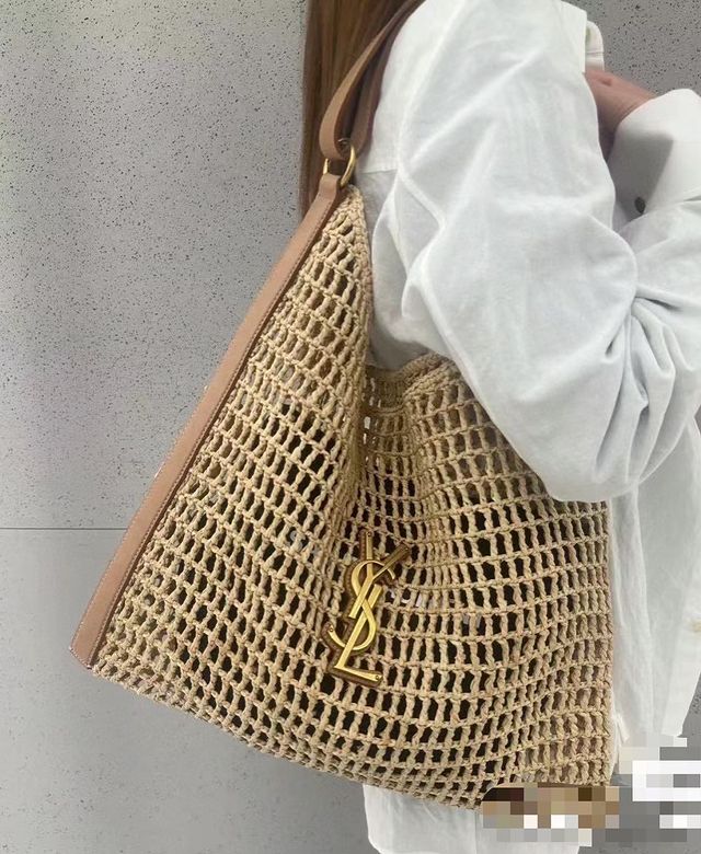 SAINT LAURENT luxury Raffia tote Bag
