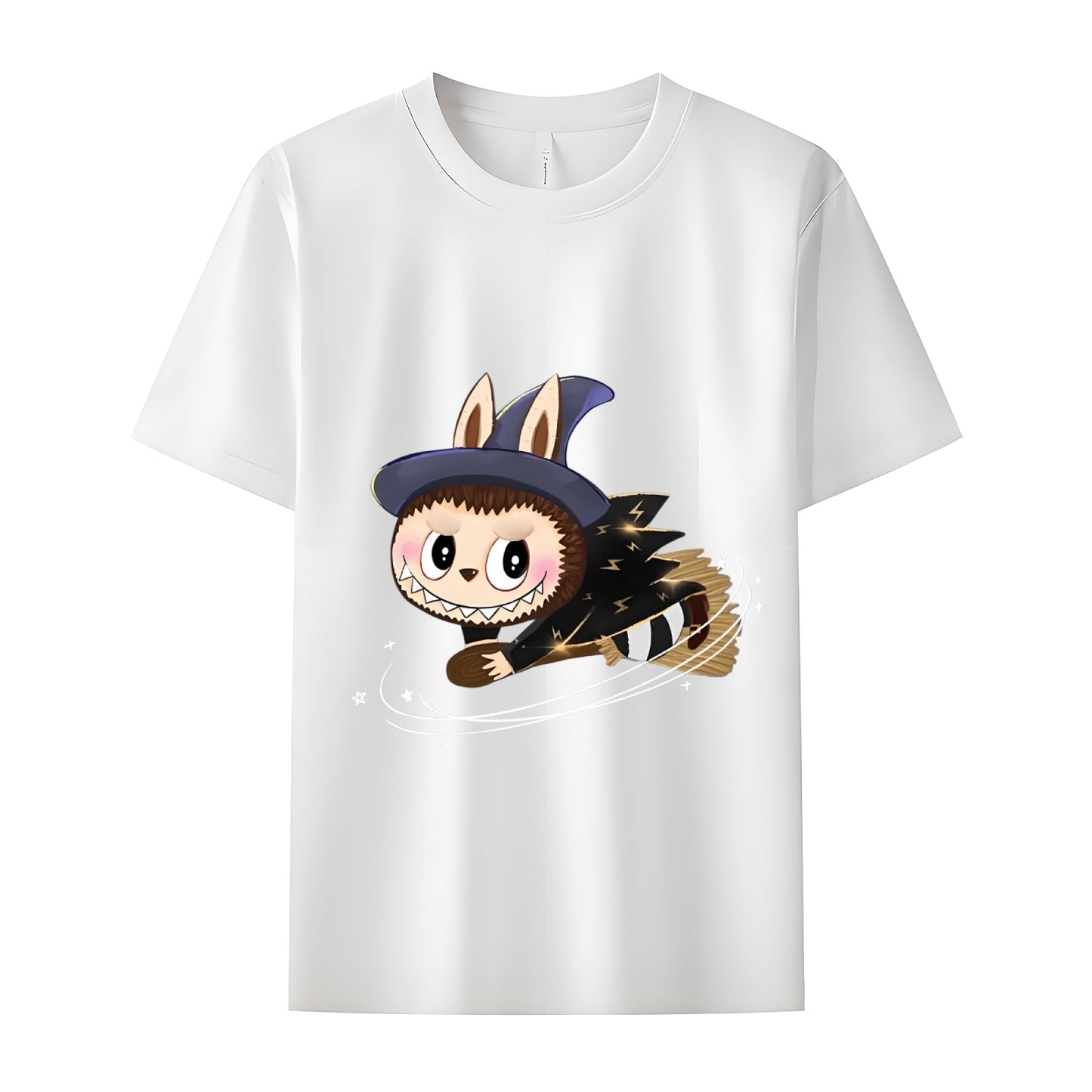 Broom jazda labubu The Monsters Crew Neck krótki rękaw