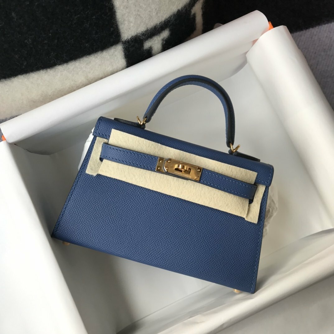 luxury Handle Bag 19cm Blue