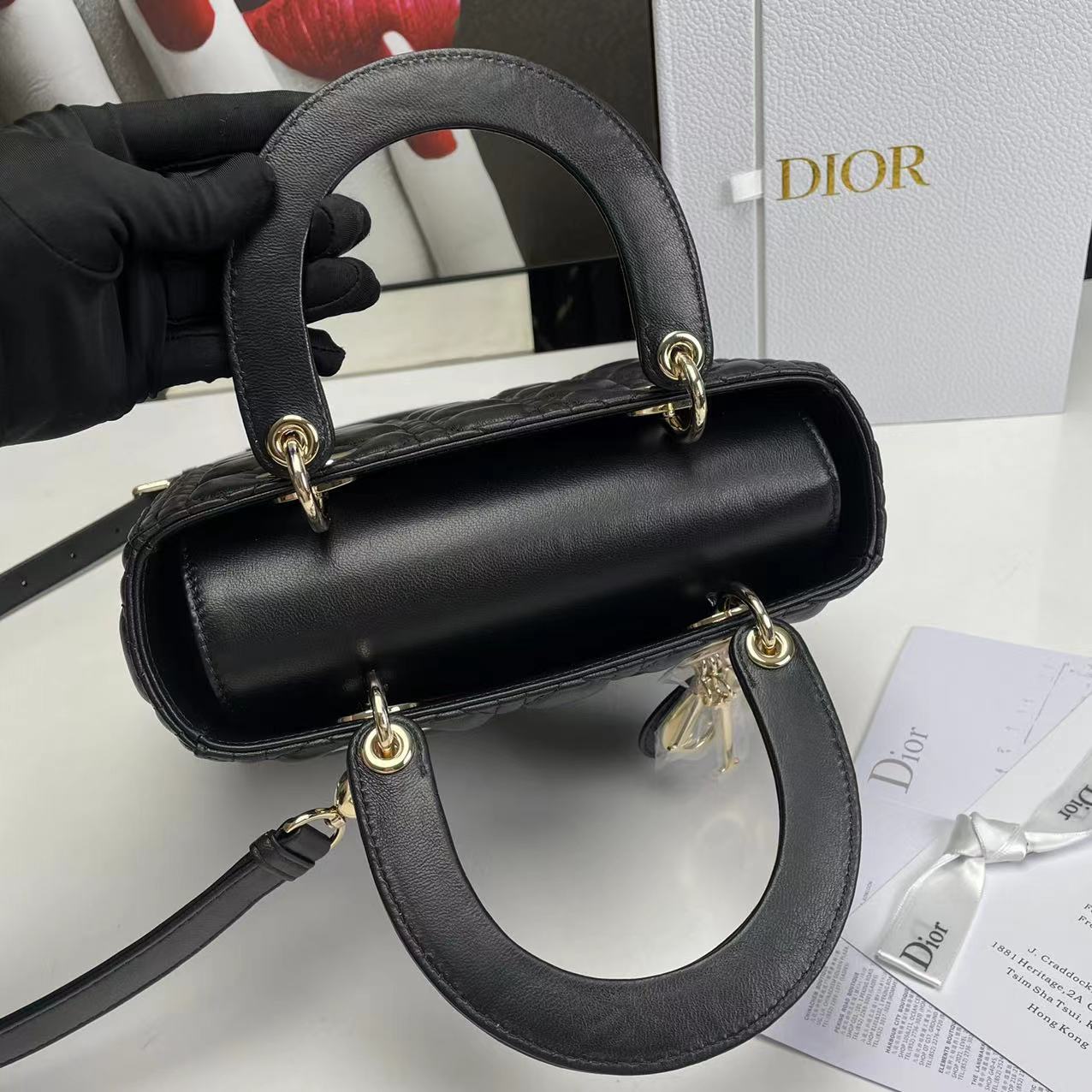 luxury Lady Medium Black Bag 24cm