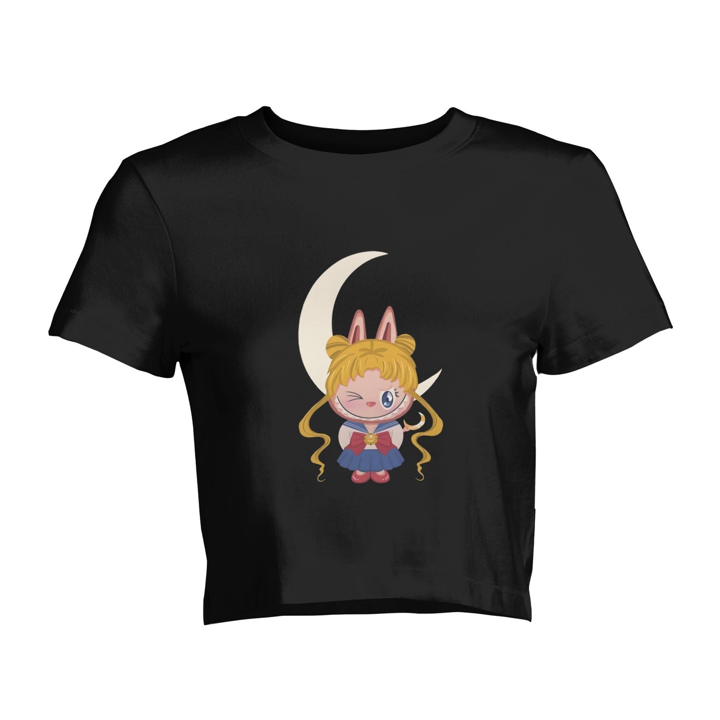 Camiseta de manga corta de Monsters Labubu the Monsters Crew Crew para regalos de cumpleaños de Labubu Lover