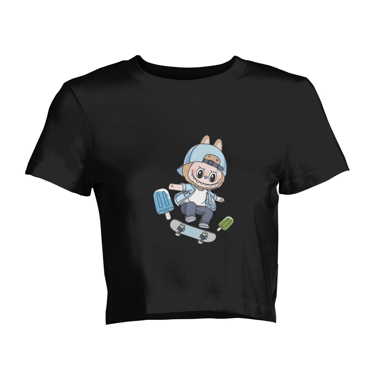 Camiseta de manga corta de Monsters Labubu the Monsters Crew Crew para regalos de cumpleaños de Labubu Lover