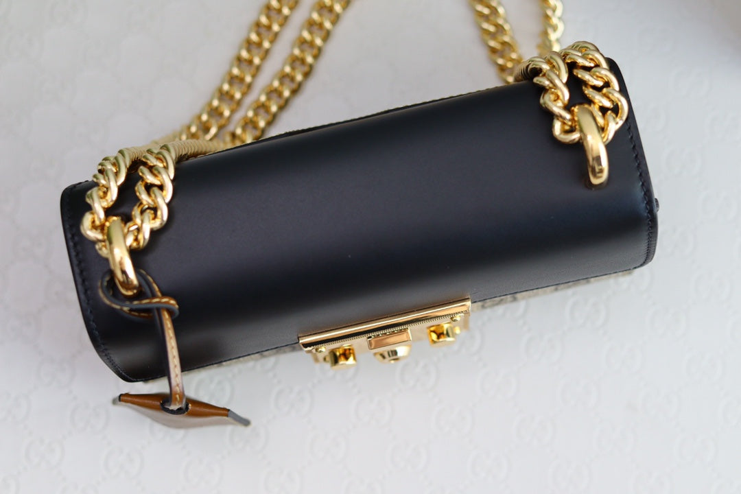 luxury Padlock 20 Ophidia Leather Black 20 x 9 x 14cm