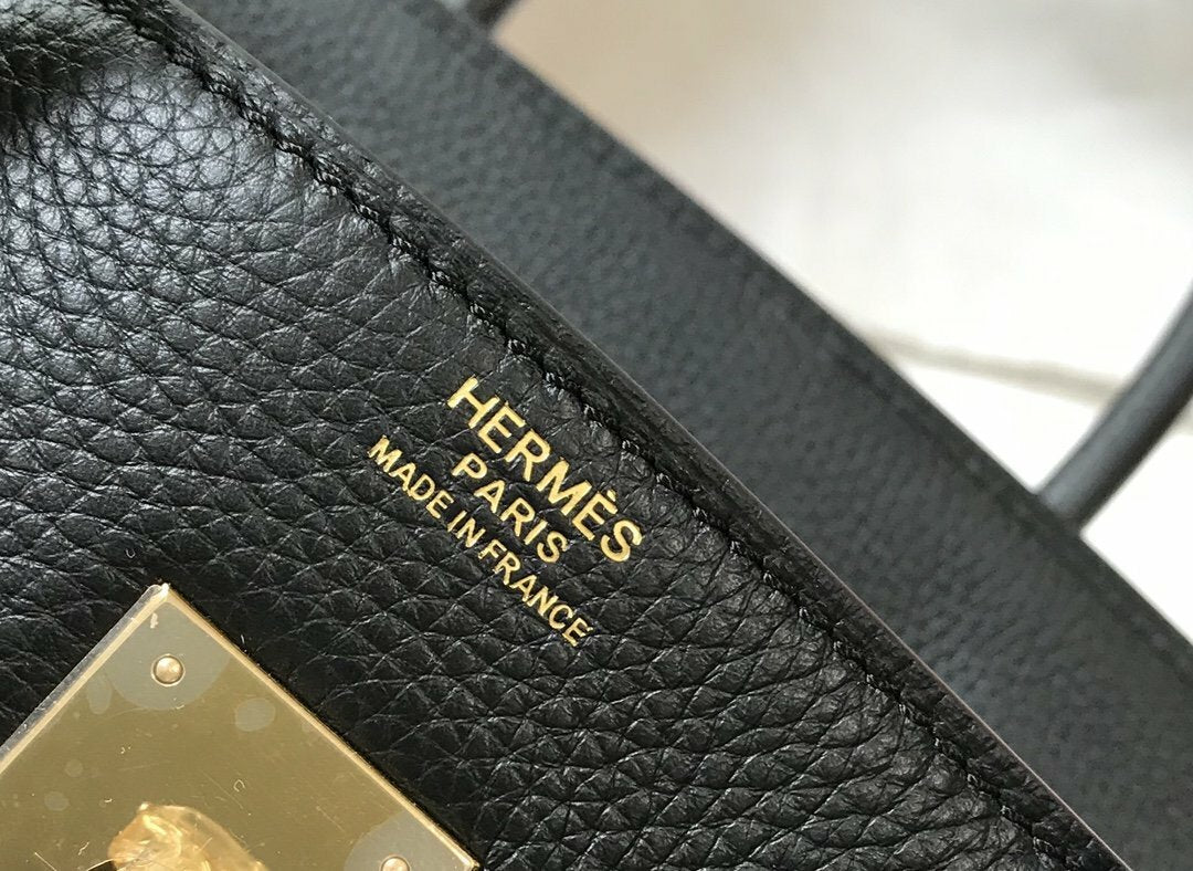luxury Handle Bag 30cm Black