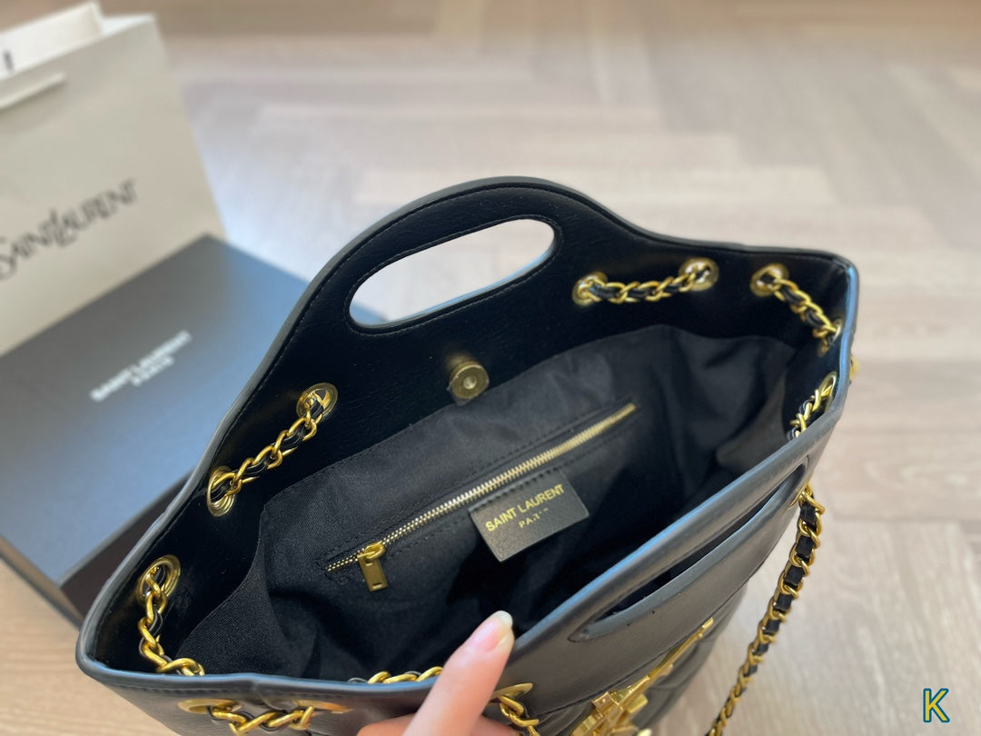 luxury SAINT LAURENT New Shopping Tote Bag 25x27cm