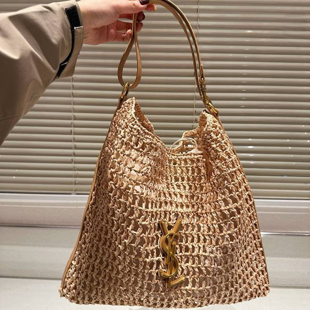 SAINT LAURENT luxury Raffia tote Bag