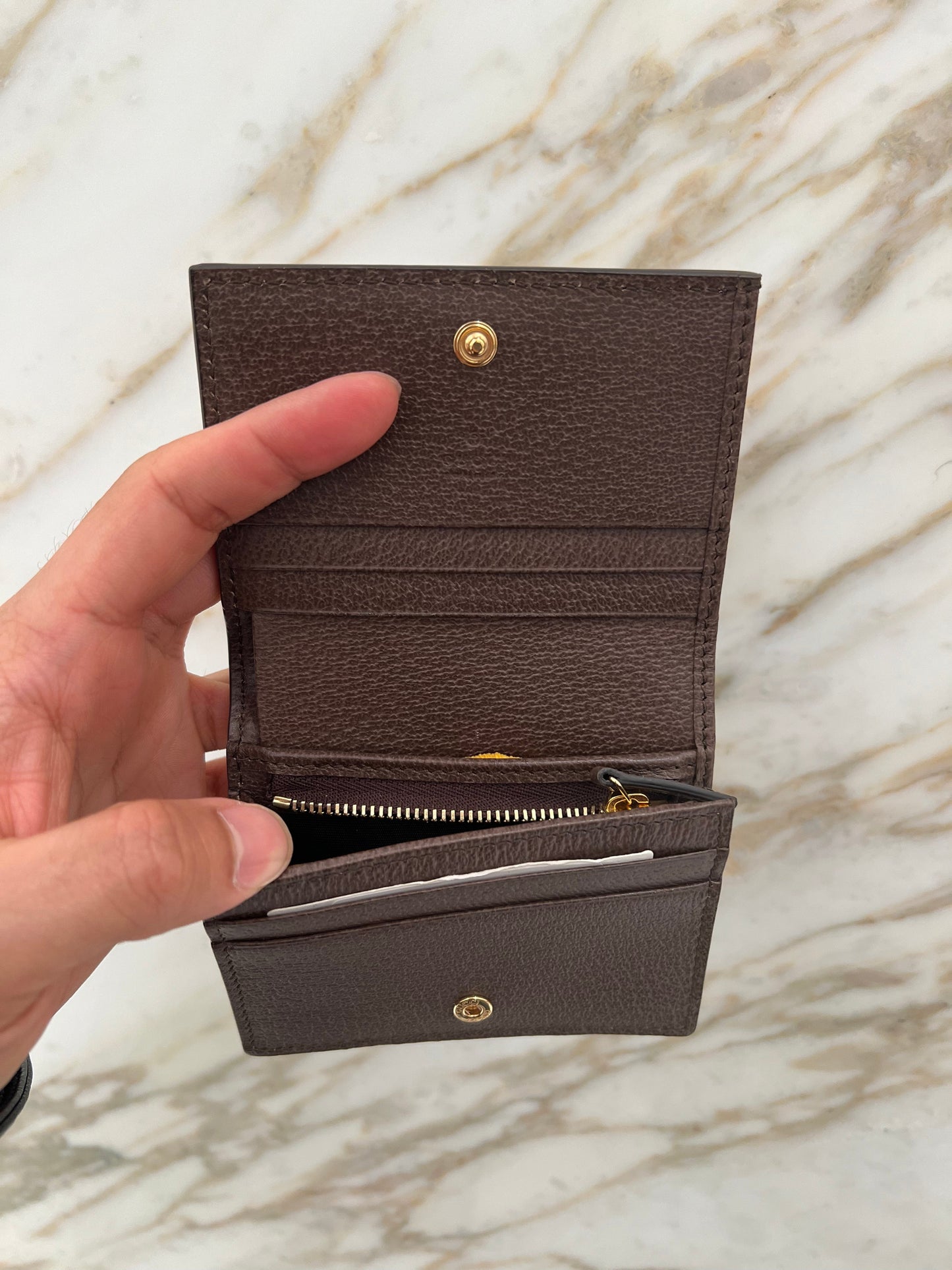 GG luxury OPHIDIA CARD CASE WALLET