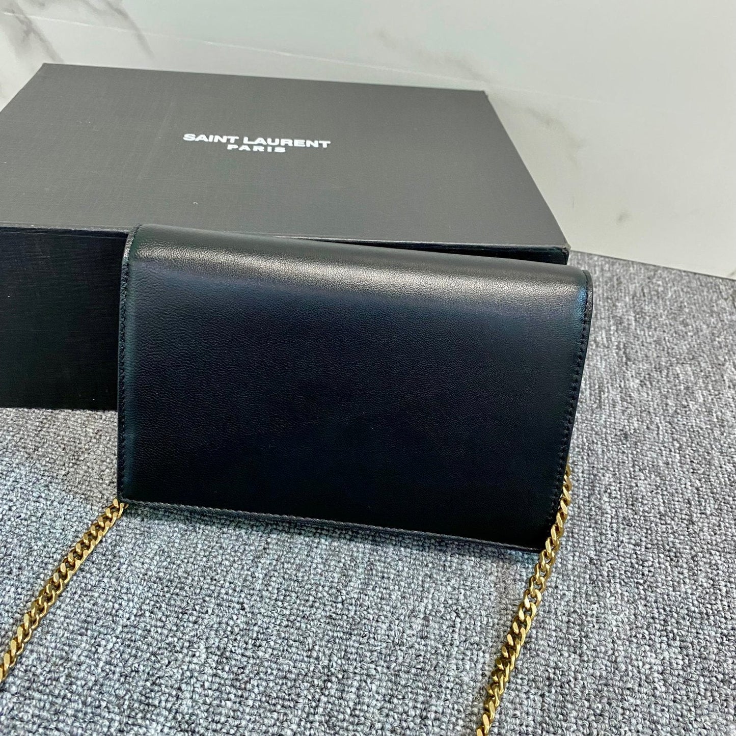 luxury Cassandra Shoulder Black Bag - 19x12.5x3.5cm