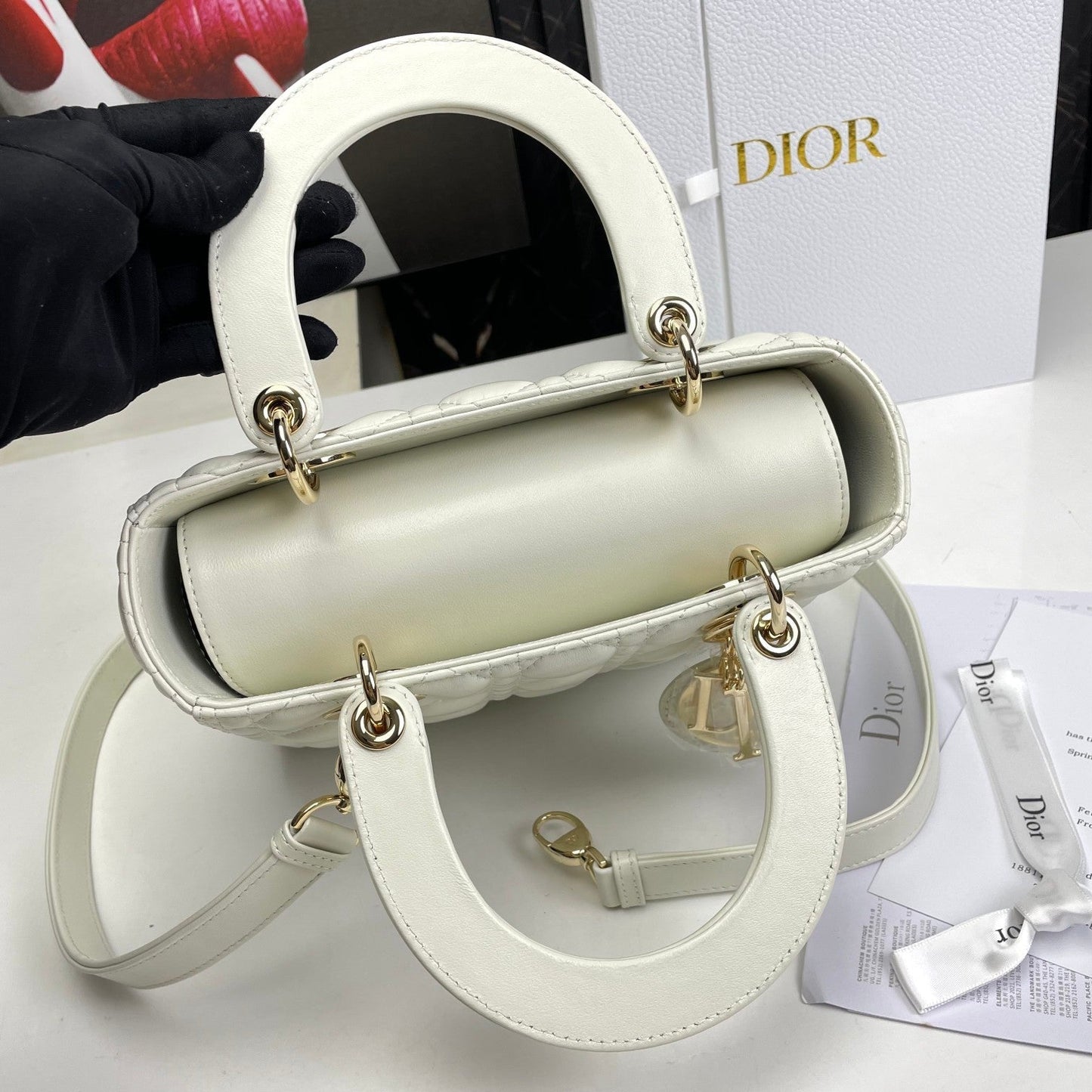 luxury Lady Medium White Bag 24cm