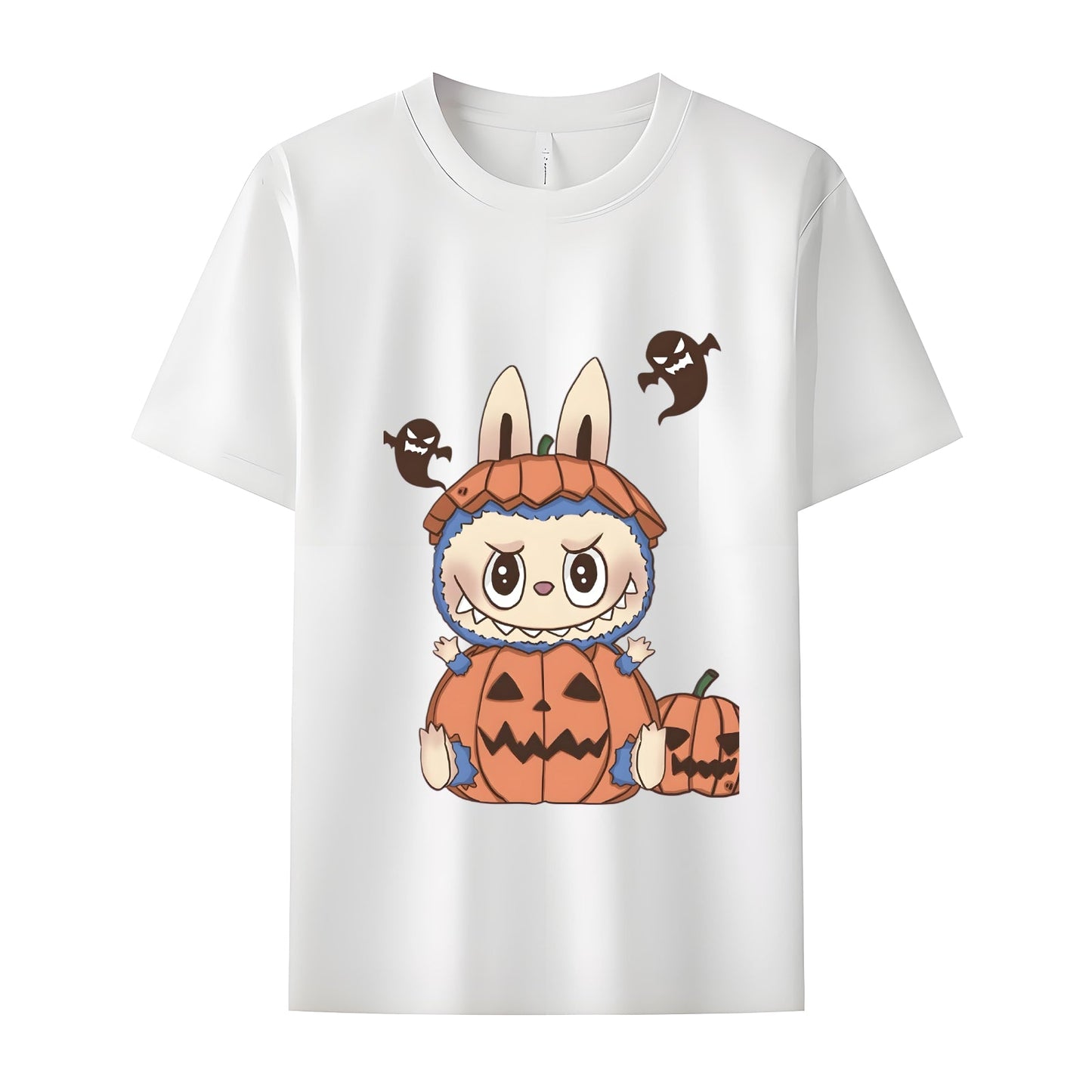Funny Labubu the Monsters Crew Camiseta para el cuello para los regalos de Labubu Lover para novia