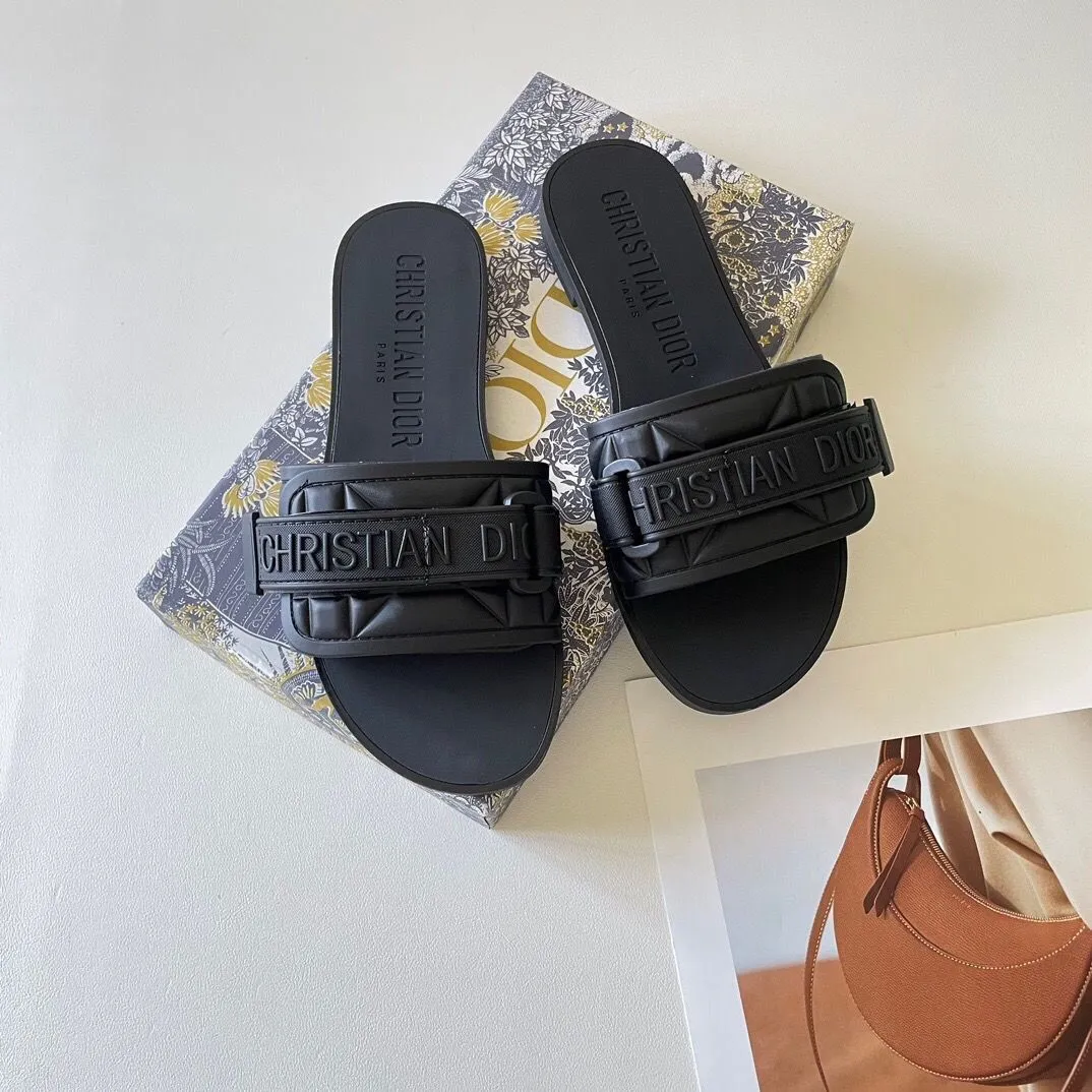 Effen kleur klittenband pantoffels