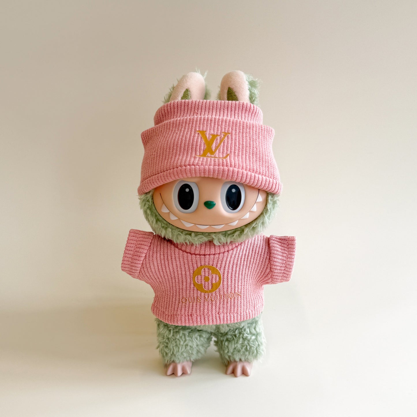 Labubu Golden Monogram Winter Set - L.V. Inspired