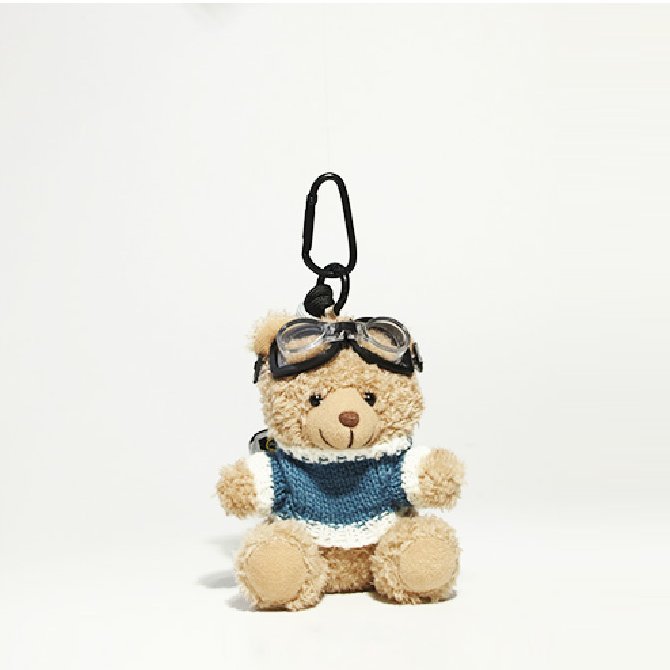 Aviador de punto azul Bolsa de peluche de Aviator