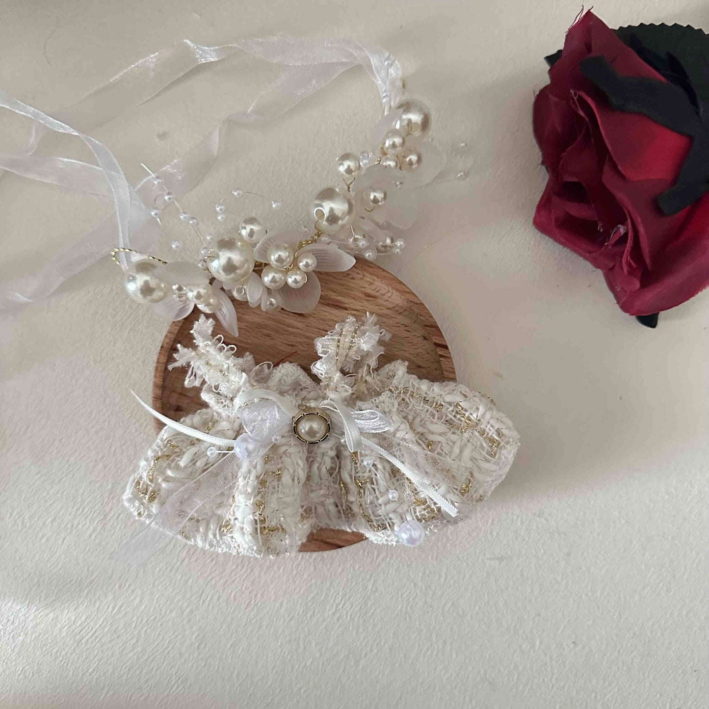 Labubo Clothes Wedding Dress with White Shoes 17cm Labubo Clothing Have a Seat Labubo Doll Clothes
