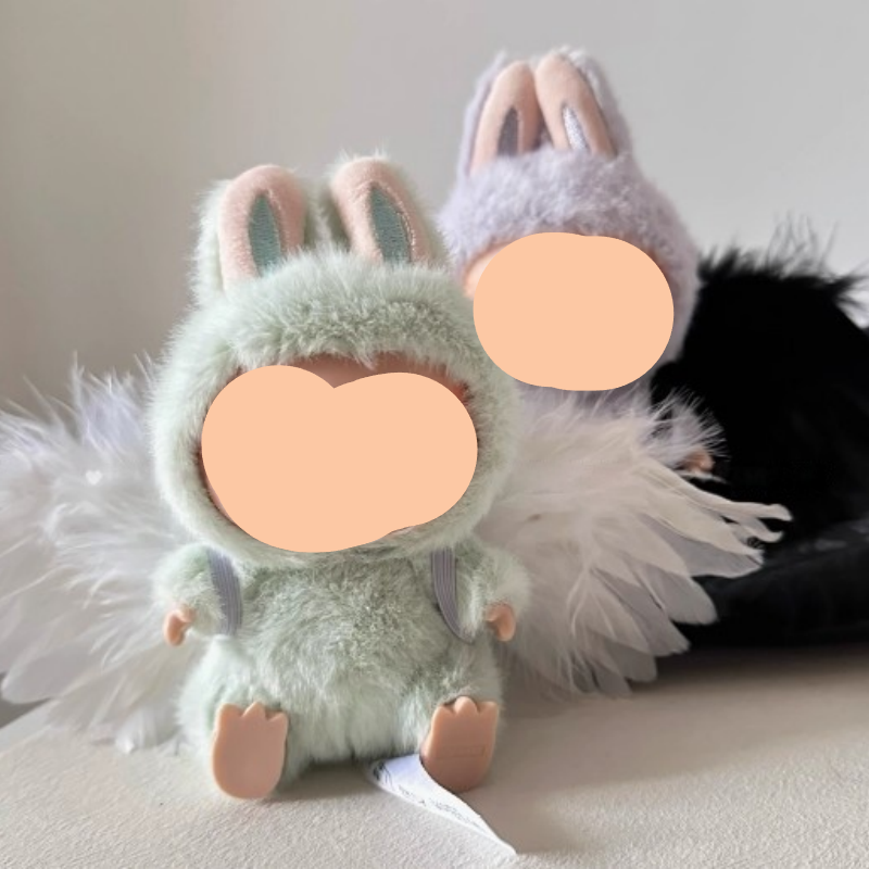Labubo Outfits White Wings Accessories Fashion Labubo Outfit Keychain Labubo Clothing