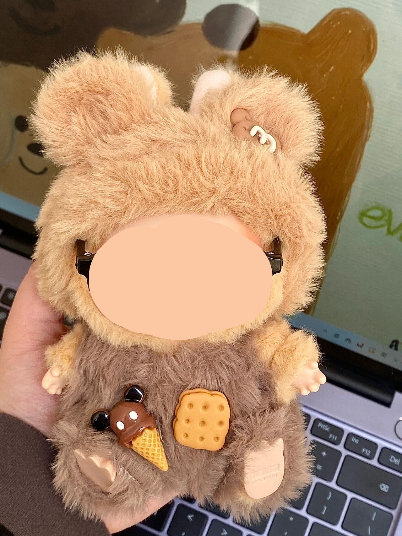 Teddy Bear Suit Clothes Labubo Keychain Labubo Clothing Macaron Clothes for Labubo
