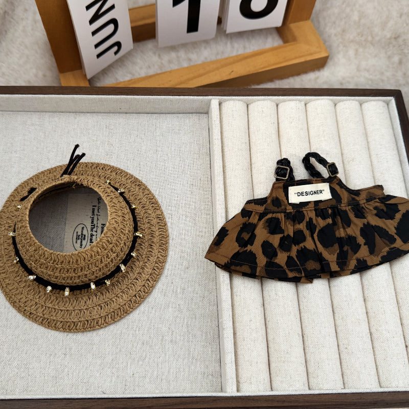 Straw Hat Keychain Labubo Clothes 17cm Labubo Clothing