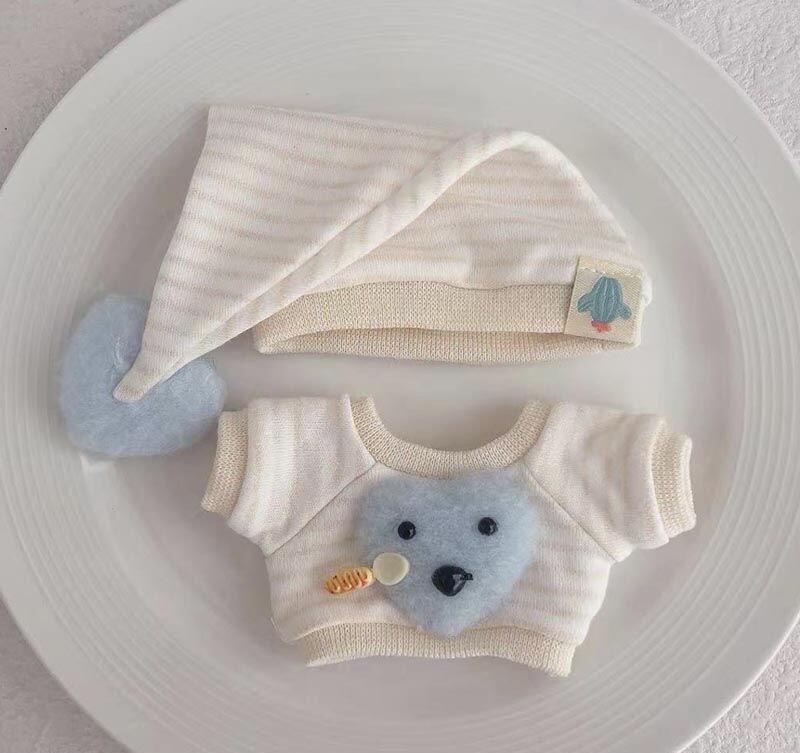 Labubo Outfits Light Blue Pajama Set Accessories Fashion Labubo Outfit Keychain Labubo Clothing