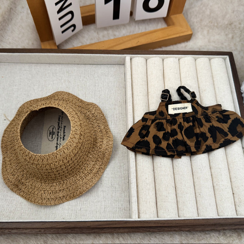 Straw Hat Keychain Labubo Clothes 17cm Labubo Clothing