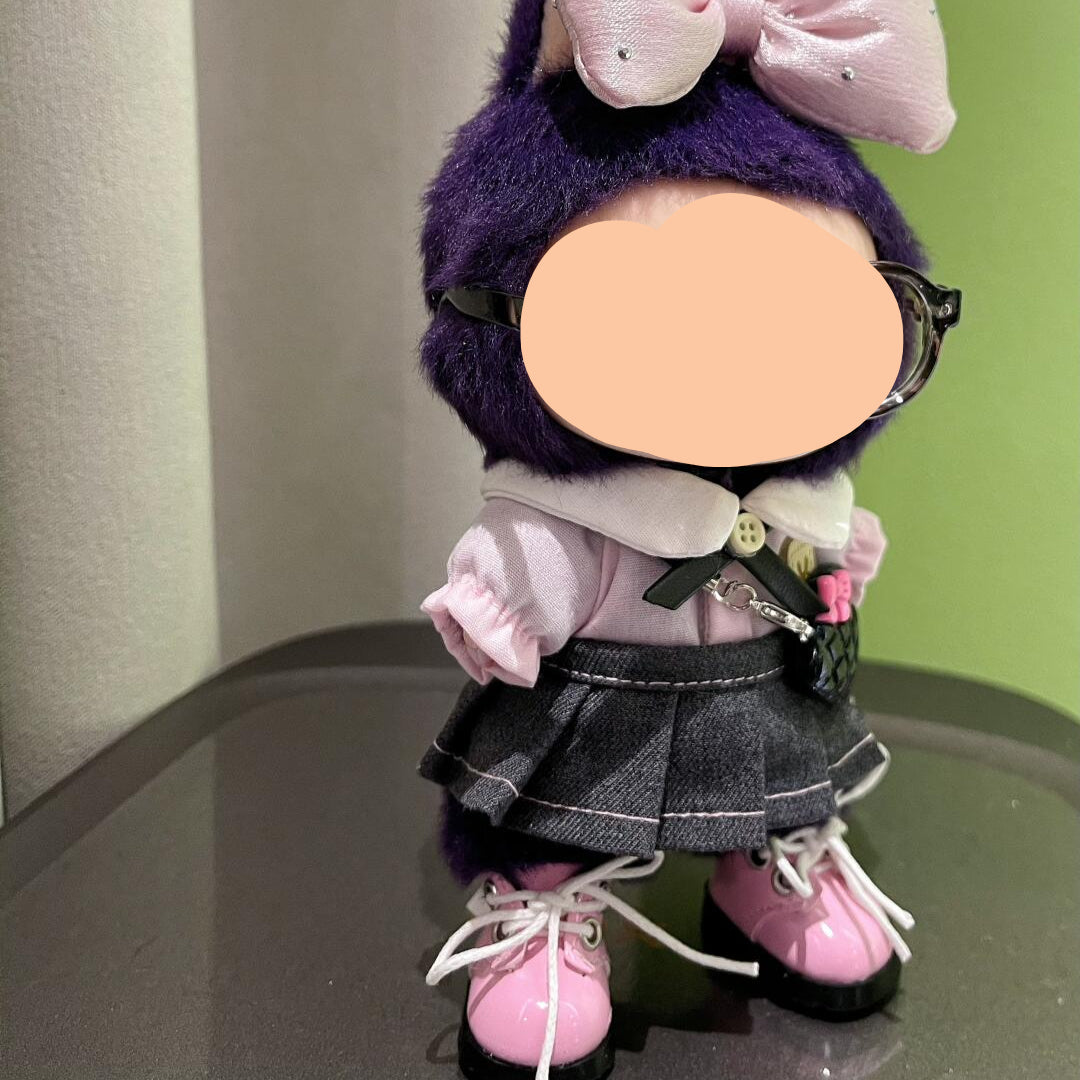 Labubo Clothes Pink JK skirt suit Keychain Labubo Clothing Labubo Labubo Doll Clothes