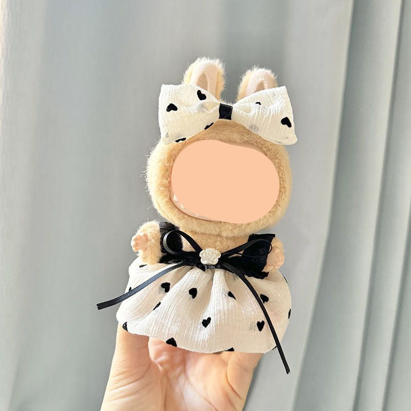 Bow Dress + Straw Hat Labubo Clothes Keychain Labubo Clothing Labubo Keychain Labubo Clothing