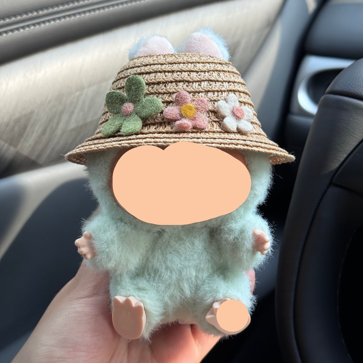 Plaided Bow Straw Hat Labubo Clothes Keychain Labubo Clothing Labubo Keychain Labubo Clothing