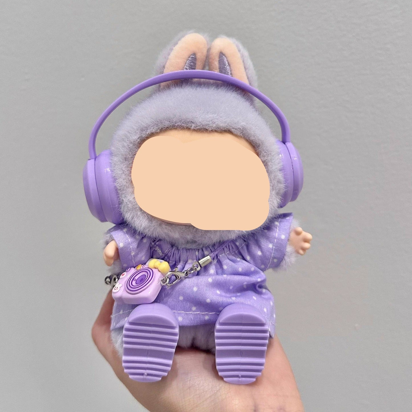 Cardigan Macaron Clothes for Labubo with Bottle Have a Seat Labubo Doll Clothes With Bottle Fashion Keychain Labubo Clothes 17cm Labubo Clothing