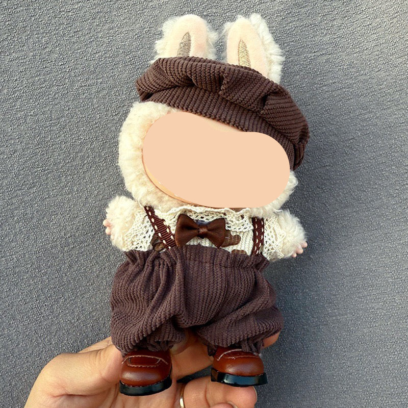 Keychain Labubo Clothes 17cm Labubo Clothing Macaron Clothes for Labubo Have a Seat Labubo Doll Clothes