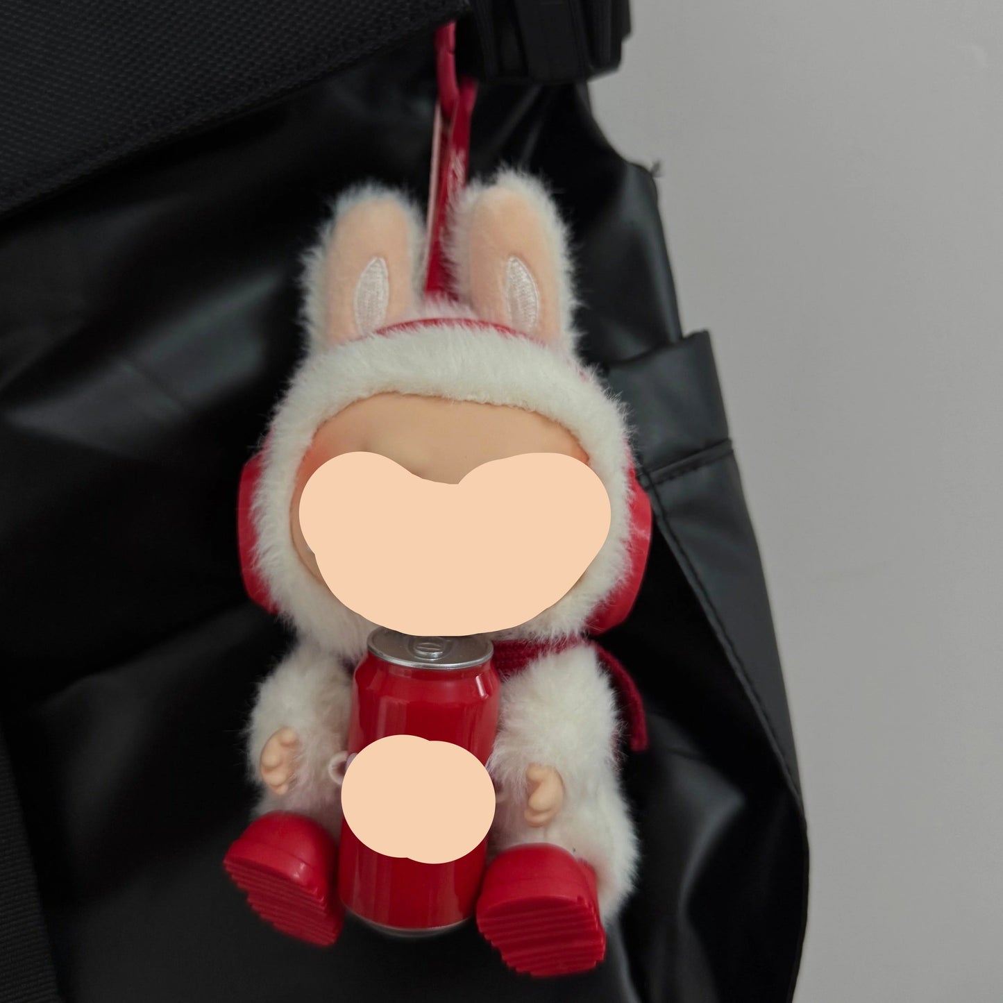 Cola Overalls Keychain Labubo Clothes 17cm Labubo Clothing Have a Seat Labubo Doll Clothes