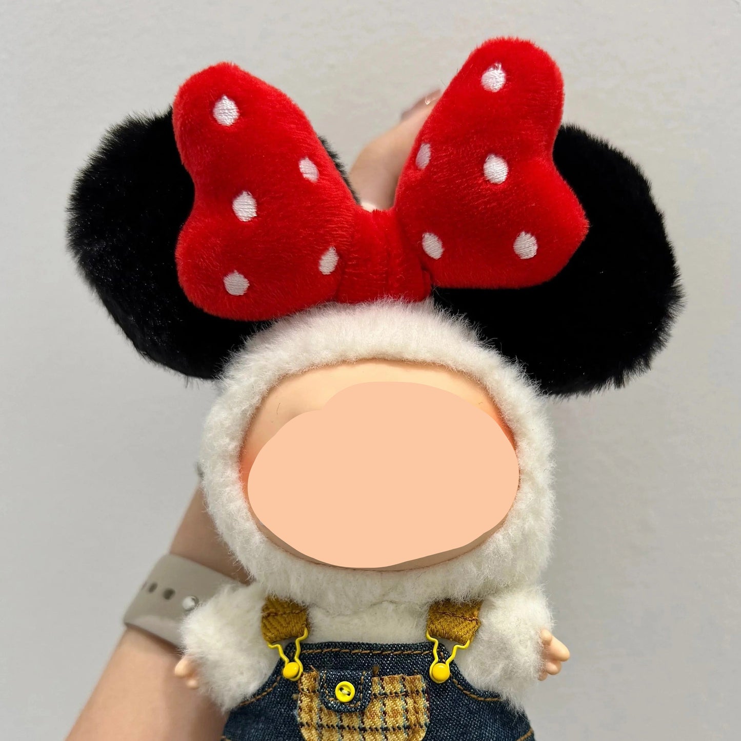 Labubo Have A Seat Clothes Denim overalls skirt Clothes Labubo Keychain Labubo Clothing