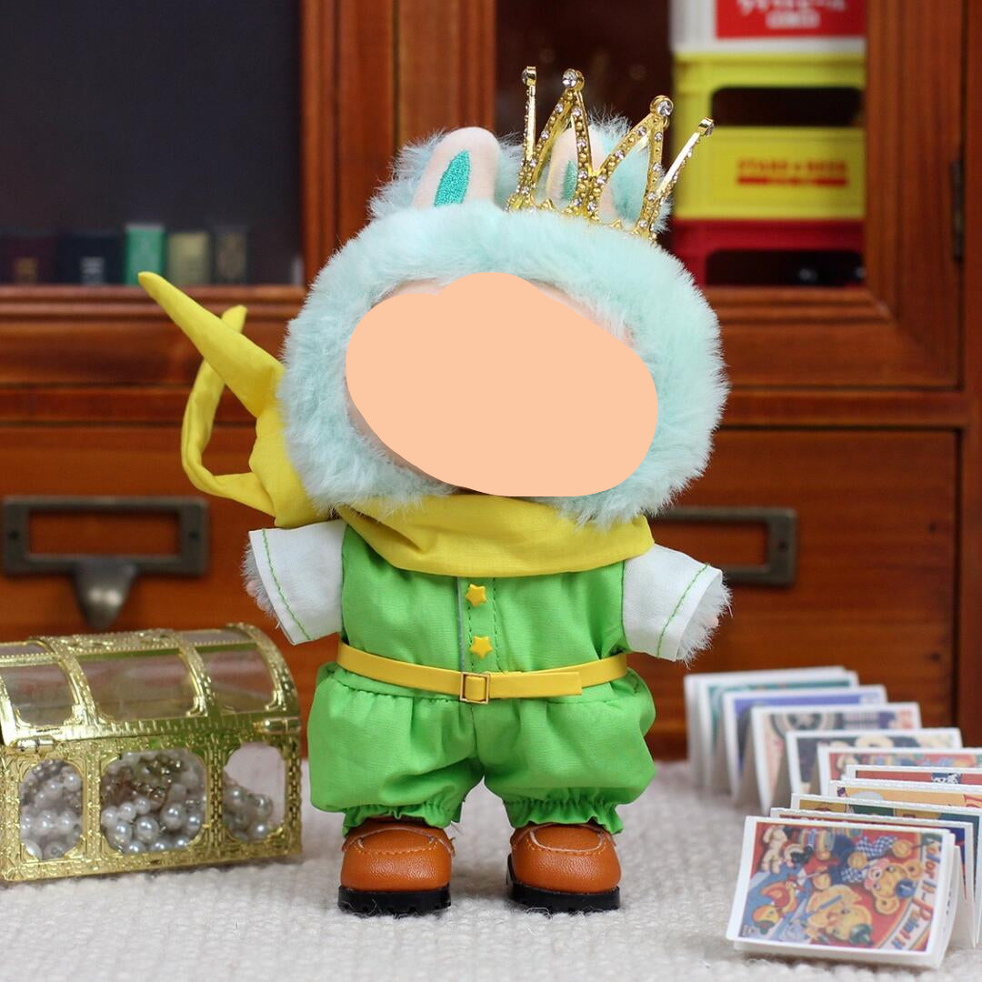 Labubo Outfits The Little Prince Set With Crown Accessories Fashion Labubo Outfit Keychain Labubo Clothing