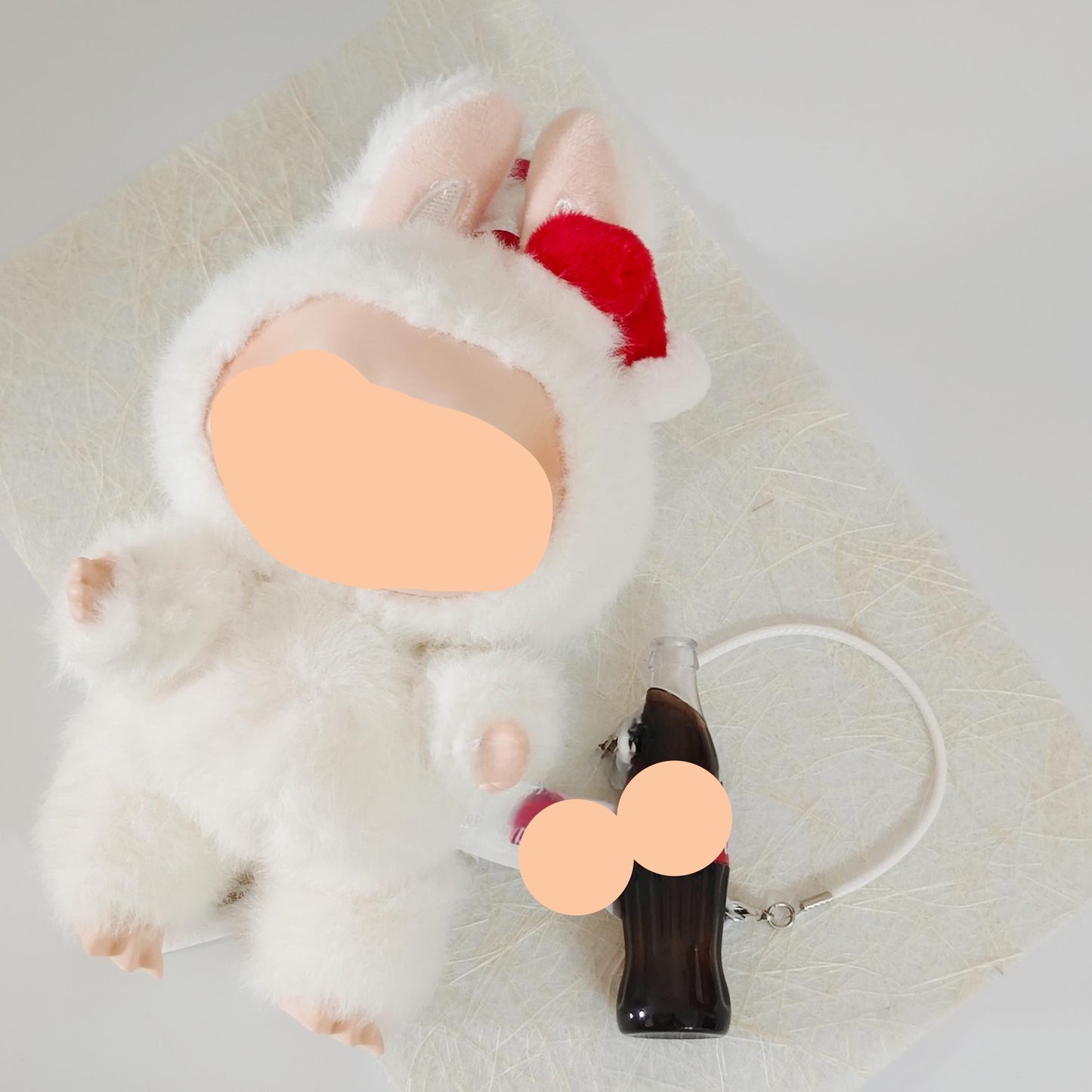 Keychain Labubo Clothes Cola Strap 17cm Labubo Clothing Have a Seat Labubo Doll Clothes