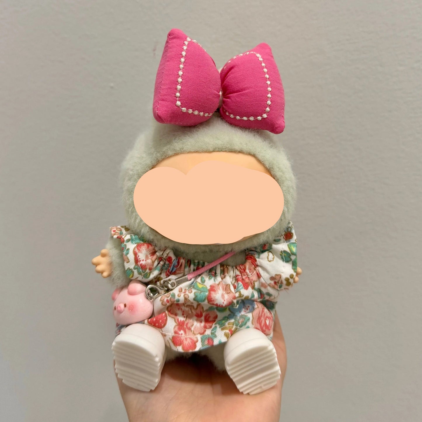 Labubo Clothes Floral Shirt + Headphone Keychain Labubo Clothing Labubo Labubo Doll Clothes