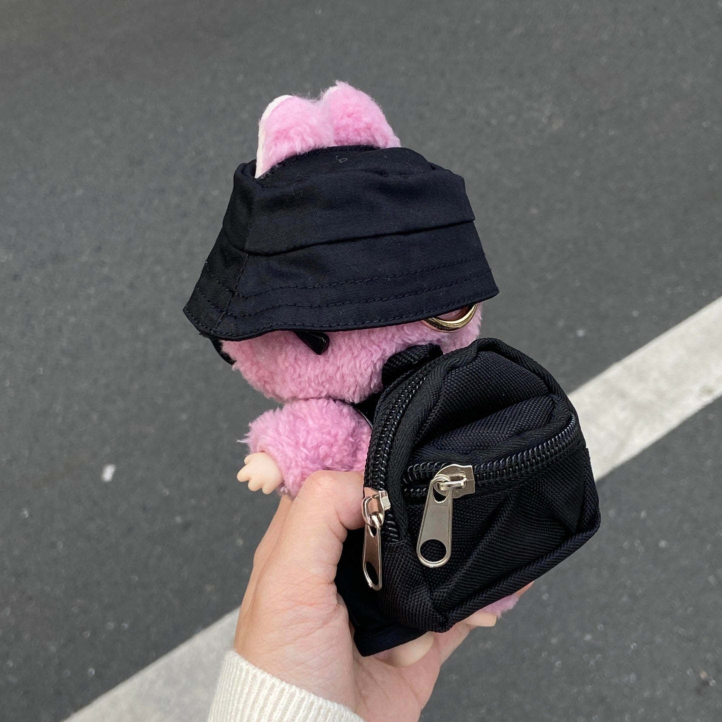 Keychain Labubo Clothes Shoes, Camera Have a Seat Labubo Doll Clothes Backpack, 17cm Labubo Clothing