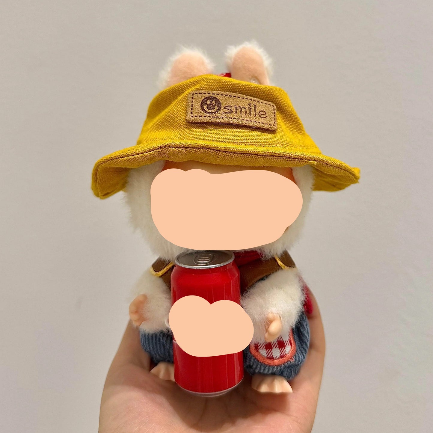 Have a Seat Labubo Doll Clothes Blue Corduroy Overalls + Goggles 17cm Labubo Clothing
