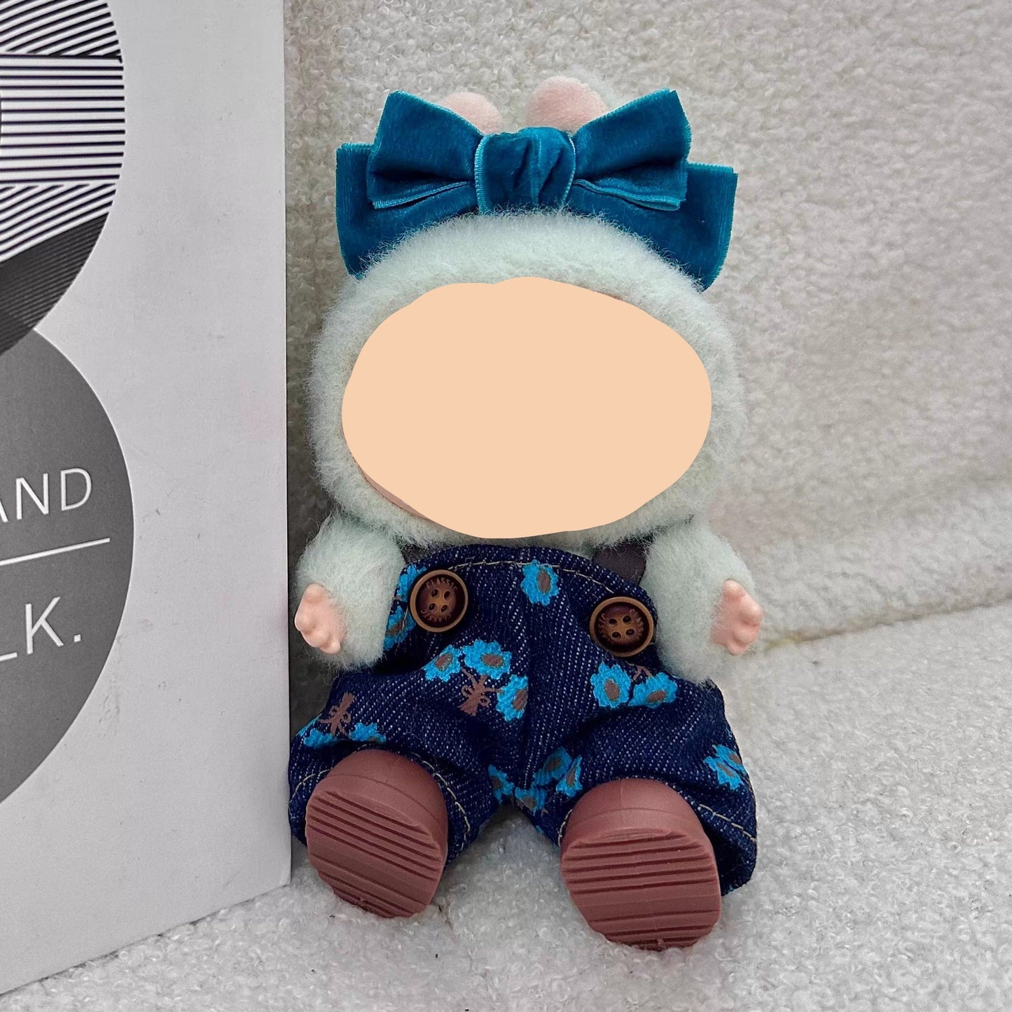 17cm Labubo Clothing Star Cowboy Keychain Labubo Clothes Have a Seat Labubo Doll Clothes
